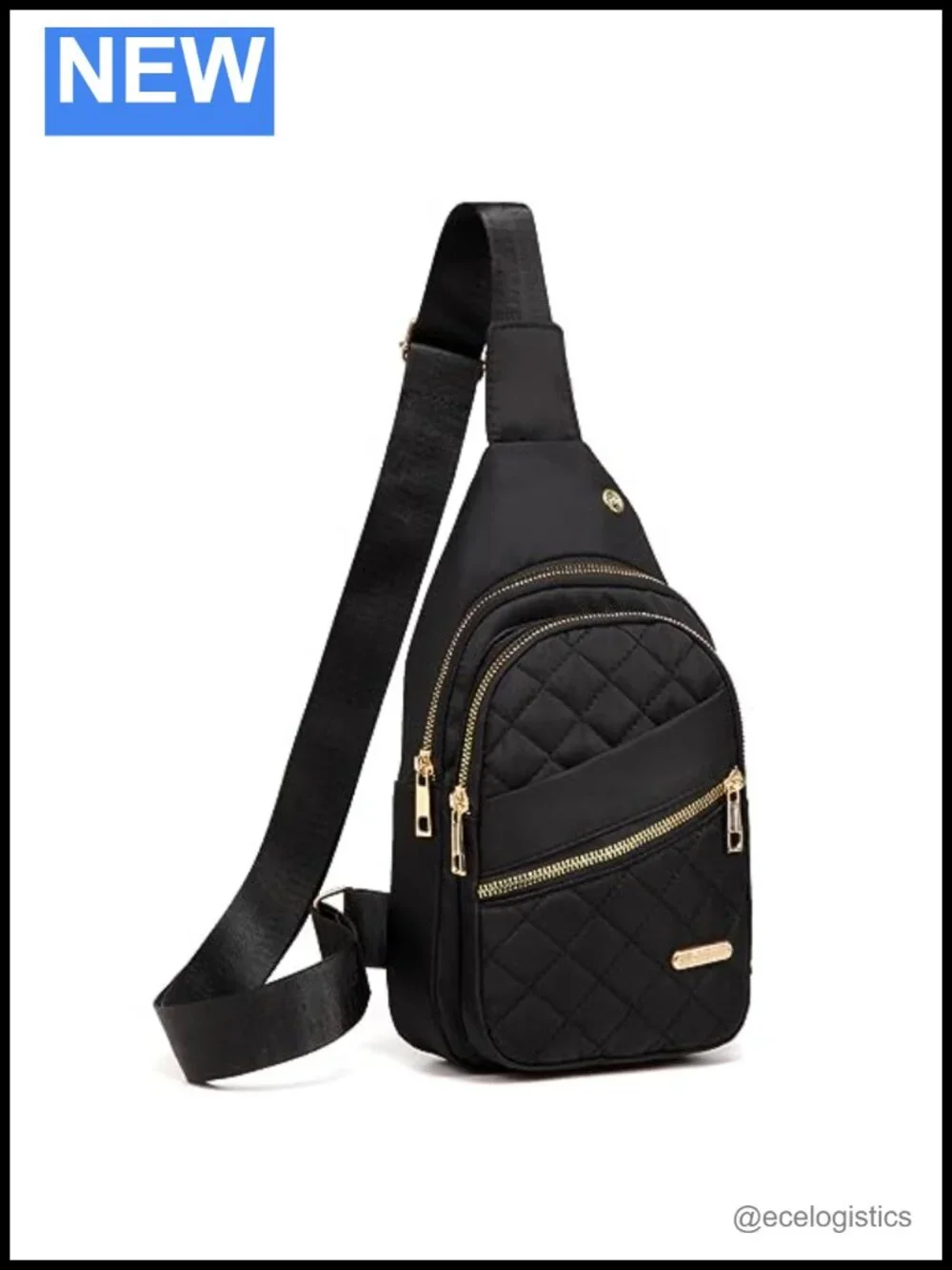Small Sling Backpack Crossbody for Women, Nylon Daypack Hiking Travel Chest Bag